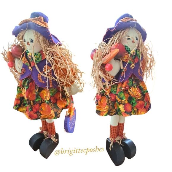FALL  THANKSGIVING 20" in. Scarecrow Straw Doll - Picture 3 of 10